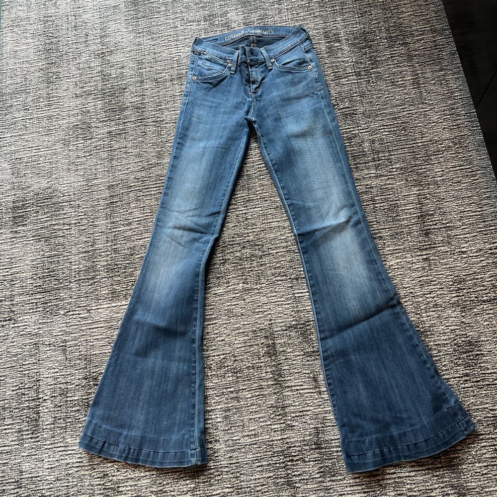 Citizens of Humanity Women's Blue Flared Jeans